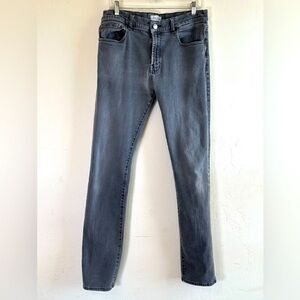 D L 1961 Dylan Skinny Sawyer Distressed Gray/Black Jeans Sz 34x33